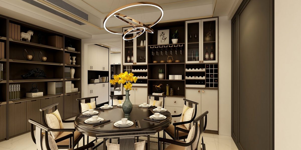 top-home-renovations-ontario - New Dining room set and custom bookshelves in dining room. Hardwood finish