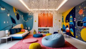 eclectic living room design build contractors Toronto