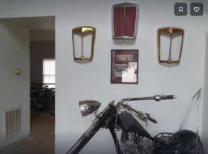 Toronto basement with motorcycle